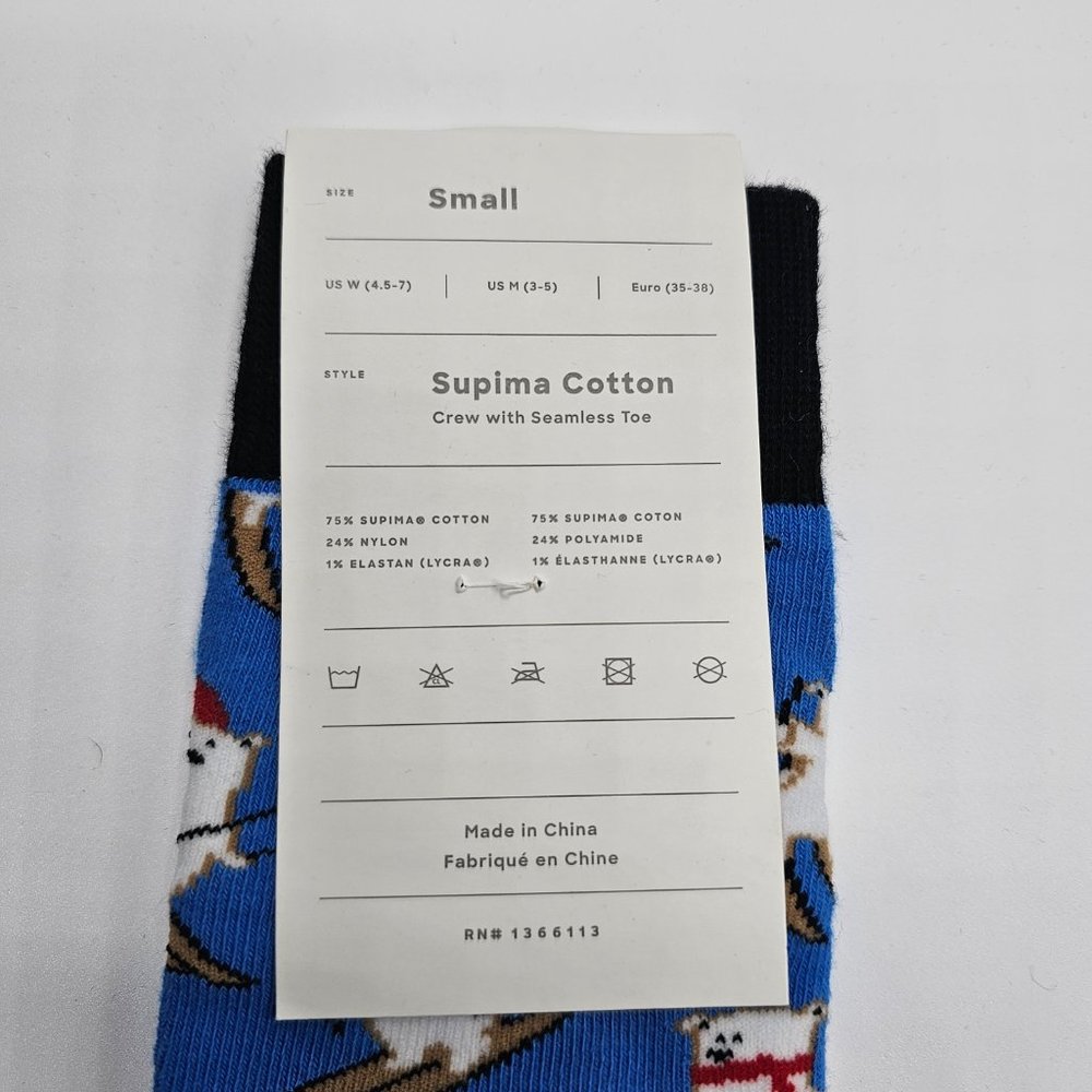 Me Undies Socks Supima Cotton Crew - Picture 3 of 3